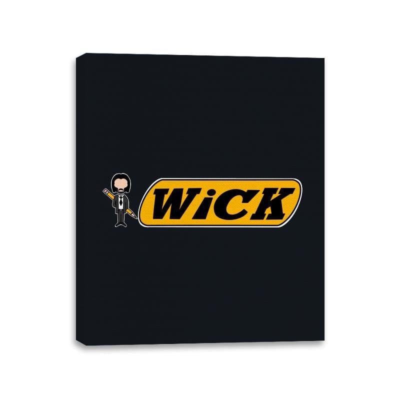 Wicks Pencil - Best Seller - Canvas Wraps Canvas Wraps RIPT Apparel 11x14 / Black