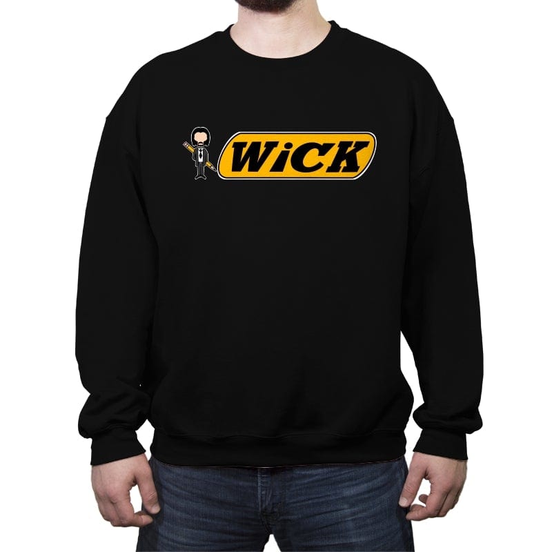 Wicks Pencil - Best Seller - Crew Neck Sweatshirt Crew Neck Sweatshirt RIPT Apparel Small / Black