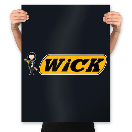 Wicks Pencil  - Prints Posters RIPT Apparel 18x24 / Black