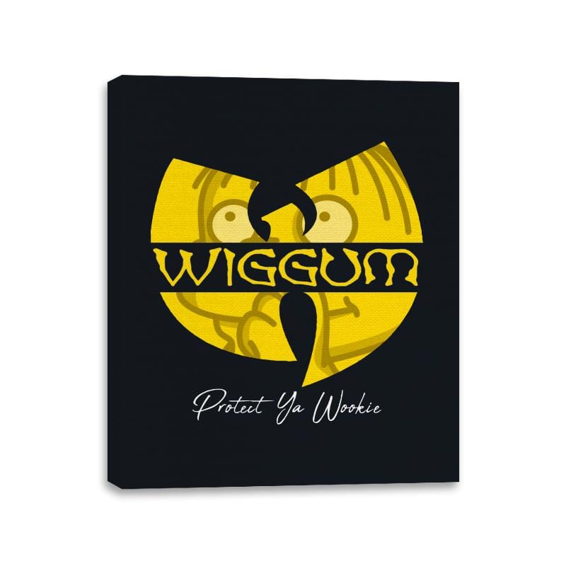 Wiggum Clan - Canvas Wraps Canvas Wraps RIPT Apparel 11x14 / Black