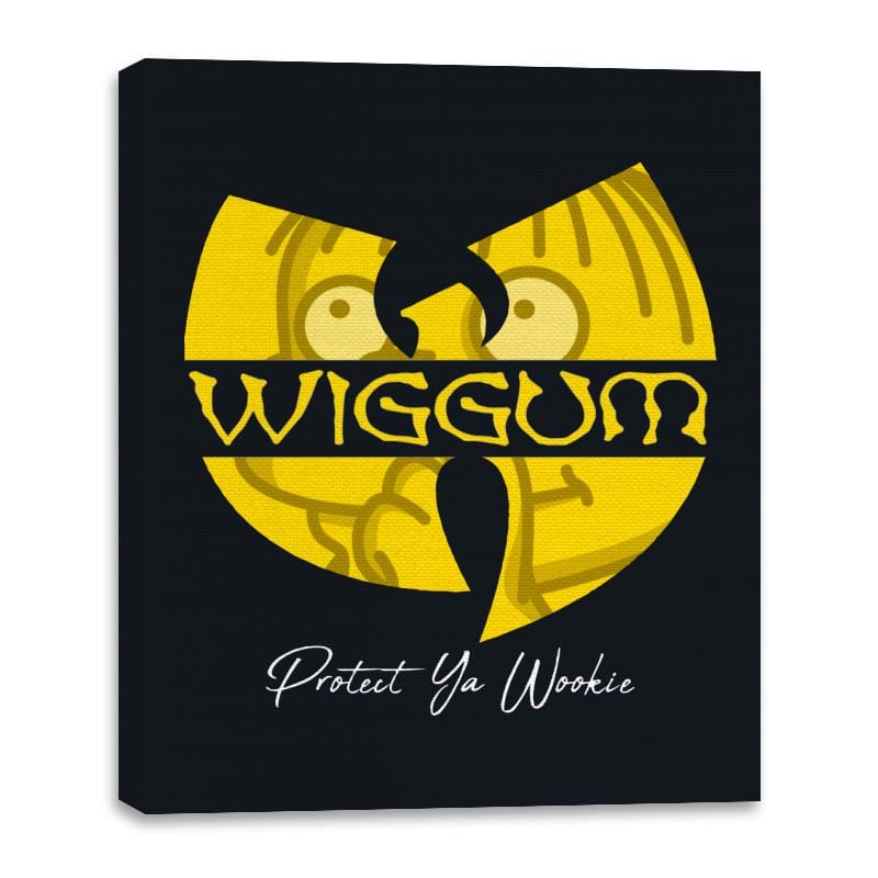 Wiggum Clan - Canvas Wraps Canvas Wraps RIPT Apparel 16x20 / Black