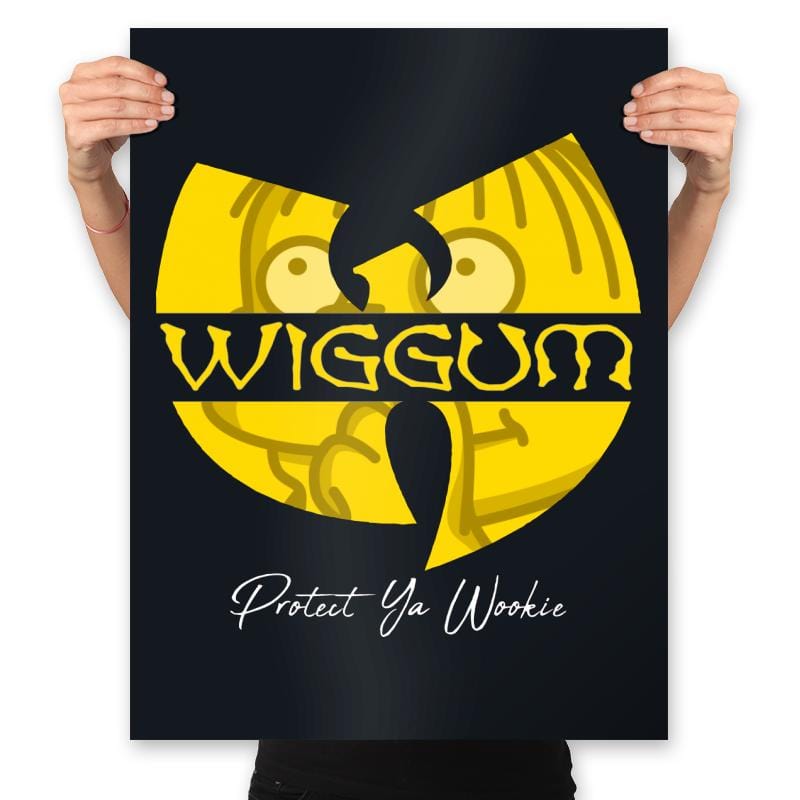 Wiggum Clan - Prints Posters RIPT Apparel 18x24 / Black