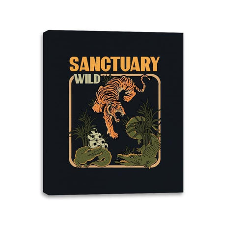 Wild Sanctuary - Canvas Wraps Canvas Wraps RIPT Apparel 11x14 / Black