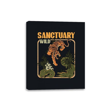 Wild Sanctuary - Canvas Wraps Canvas Wraps RIPT Apparel 8x10 / Black