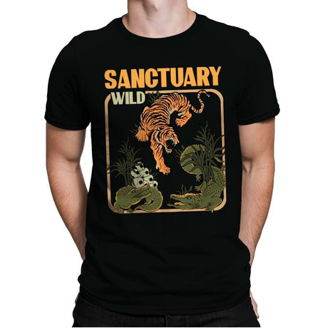 Wild Sanctuary - Mens Premium T-Shirts RIPT Apparel Small / Black