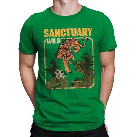 Wild Sanctuary - Mens Premium T-Shirts RIPT Apparel Small / Kelly