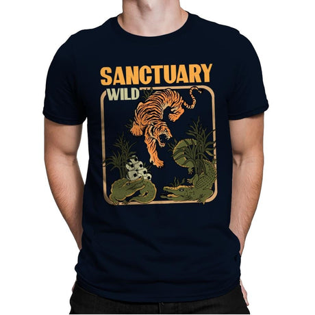 Wild Sanctuary - Mens Premium T-Shirts RIPT Apparel Small / Midnight Navy