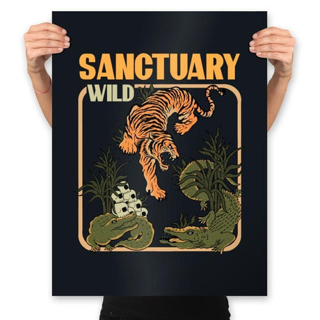 Wild Sanctuary - Prints Posters RIPT Apparel 18x24 / Black