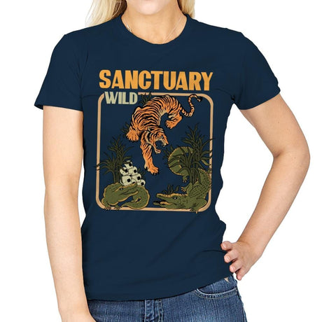 Wild Sanctuary - Womens T-Shirts RIPT Apparel Small / Navy