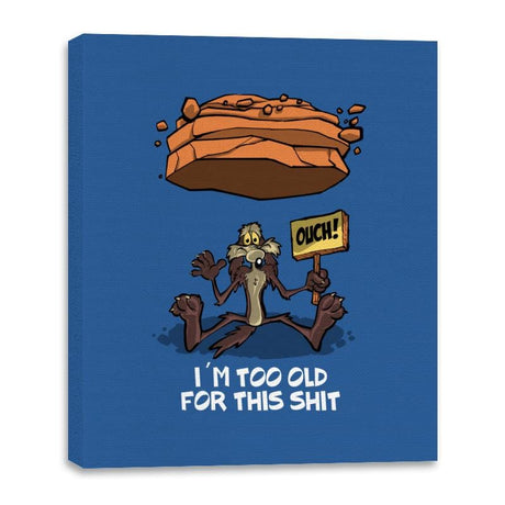 Wile is too Old - Canvas Wraps Canvas Wraps RIPT Apparel 16x20 / Royal