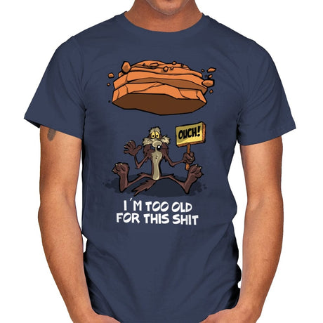 Wile is too Old - Mens T-Shirts RIPT Apparel Small / Navy