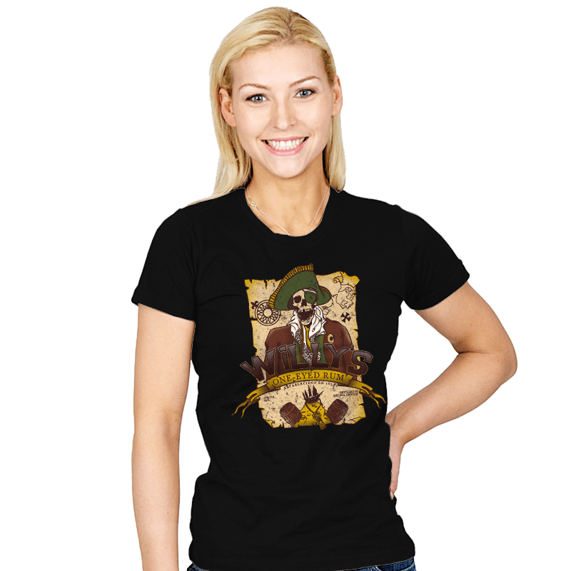 Willy's One-Eyed Rum - Womens T-Shirts RIPT Apparel