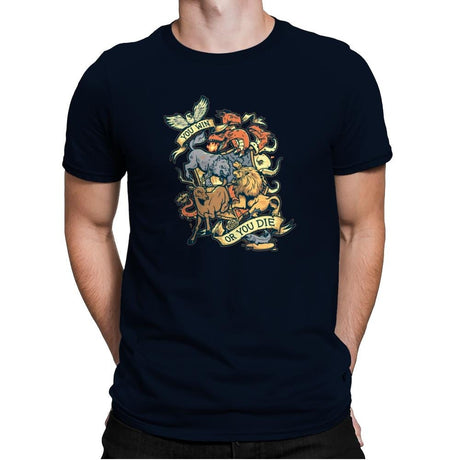 Win or Die - Game of Shirts - Mens Premium T-Shirts RIPT Apparel Small / Midnight Navy