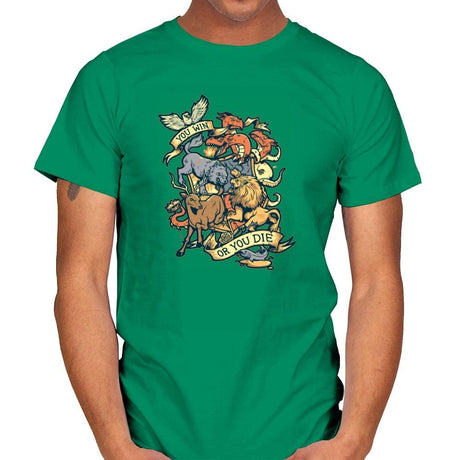Win or Die - Game of Shirts - Mens T-Shirts RIPT Apparel Small / Kelly Green