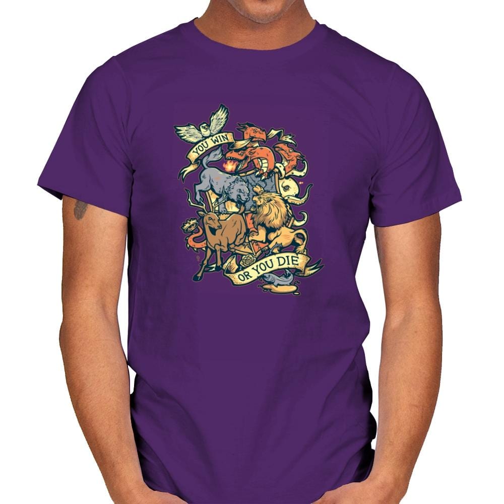 Win or Die - Game of Shirts - Mens T-Shirts RIPT Apparel Small / Purple