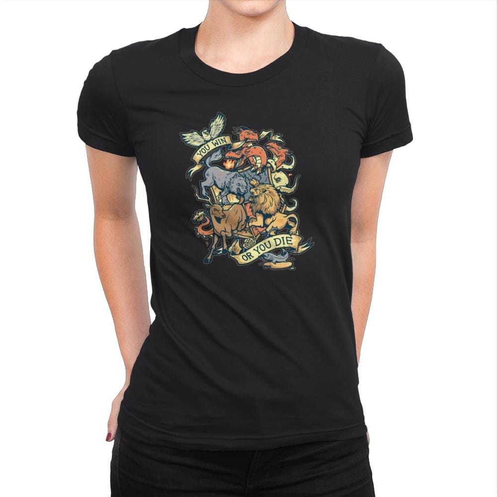 Win or Die - Game of Shirts - Womens Premium T-Shirts RIPT Apparel Small / Black