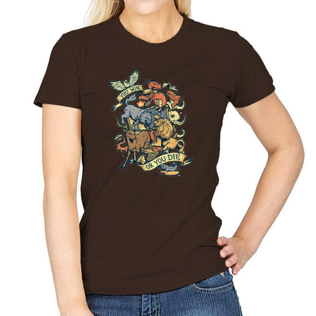 Win or Die - Game of Shirts - Womens T-Shirts RIPT Apparel Small / Dark Chocolate