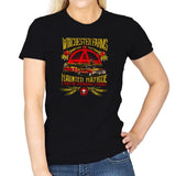 Winchester Farms Haunted Hay Ride Exclusive - Womens T-Shirts RIPT Apparel 3x-large / Black