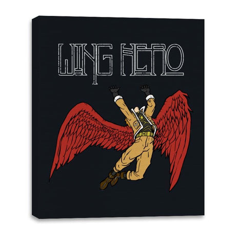 Wing Hero - Canvas Wraps Canvas Wraps RIPT Apparel 16x20 / Black