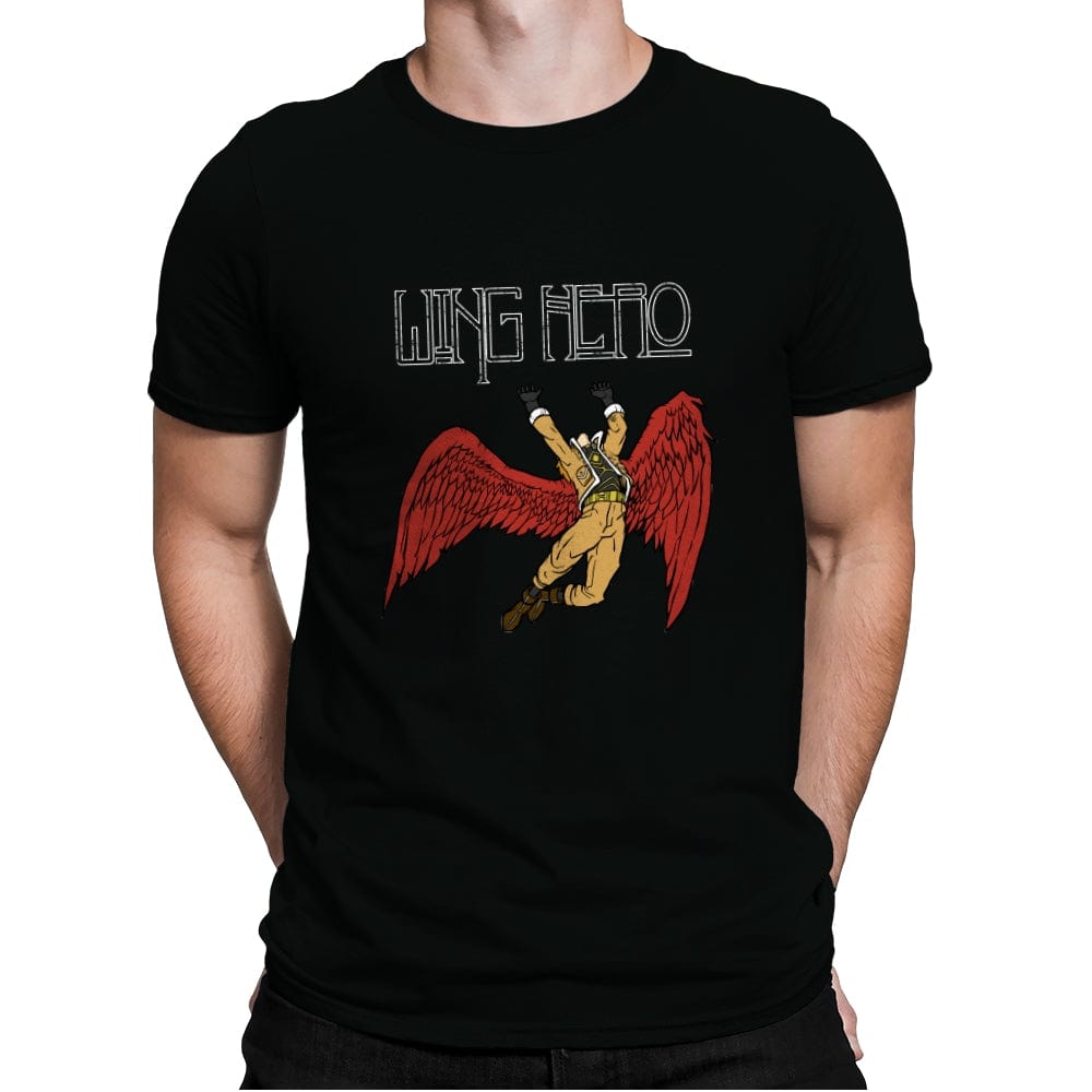 Wing Hero - Mens Premium T-Shirts RIPT Apparel Small / Black