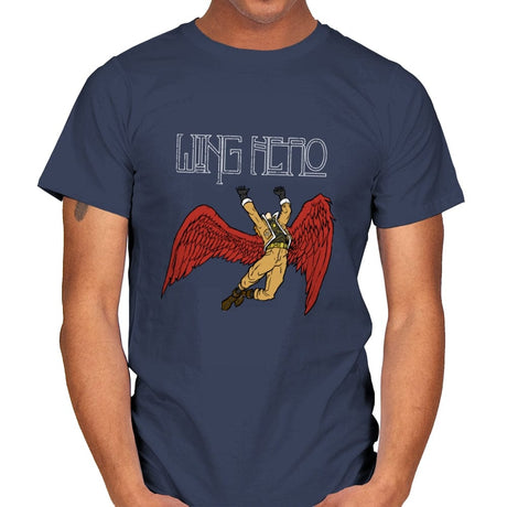 Wing Hero - Mens T-Shirts RIPT Apparel Small / Navy