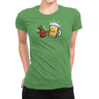 Wings and Beer - Womens Premium T-Shirts RIPT Apparel Small / Kelly