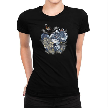 Winston Kong Exclusive - Womens Premium T-Shirts RIPT Apparel Small / Indigo