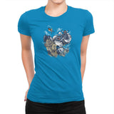 Winston Kong Exclusive - Womens Premium T-Shirts RIPT Apparel Small / Turquoise