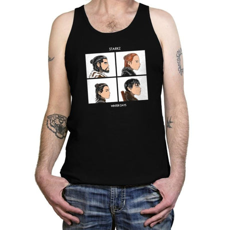 Winter Days - Tanktop Tanktop RIPT Apparel X-Small / Black