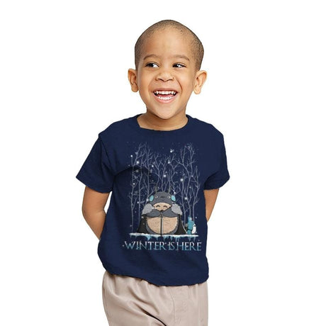 Winter's here - Youth T-Shirts RIPT Apparel X-small / Navy