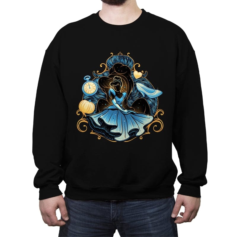 Wish Upon a Starry Night - Crew Neck Sweatshirt Crew Neck Sweatshirt RIPT Apparel Small / Black