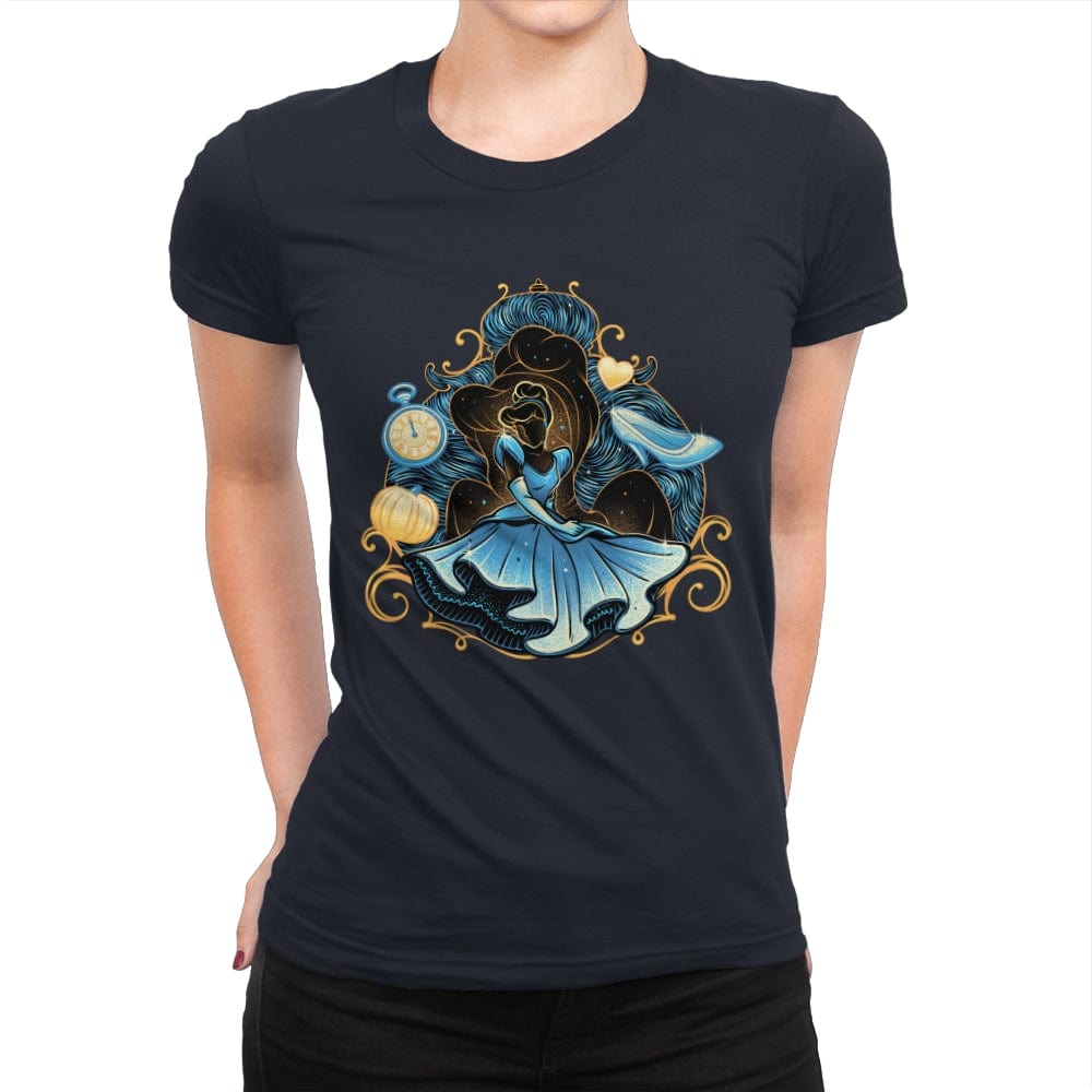 Wish Upon a Starry Night - Womens Premium T-Shirts RIPT Apparel Small / Midnight Navy