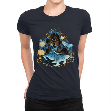 Wish Upon a Starry Night - Womens Premium T-Shirts RIPT Apparel Small / Midnight Navy