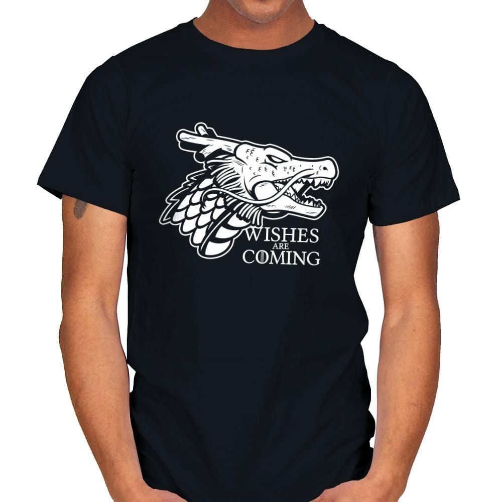 Wishes are Coming - Mens T-Shirts RIPT Apparel Small / Black