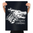 Wishes are Coming - Prints Posters RIPT Apparel 18x24 / Black