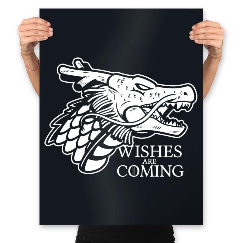 Wishes are Coming - Prints Posters RIPT Apparel 18x24 / Black