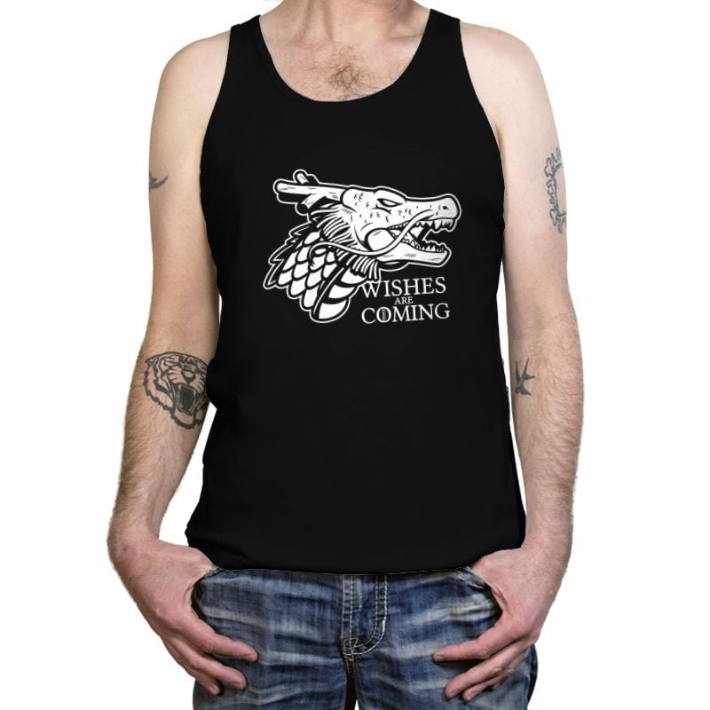 Wishes are Coming - Tanktop Tanktop RIPT Apparel X-Small / Black