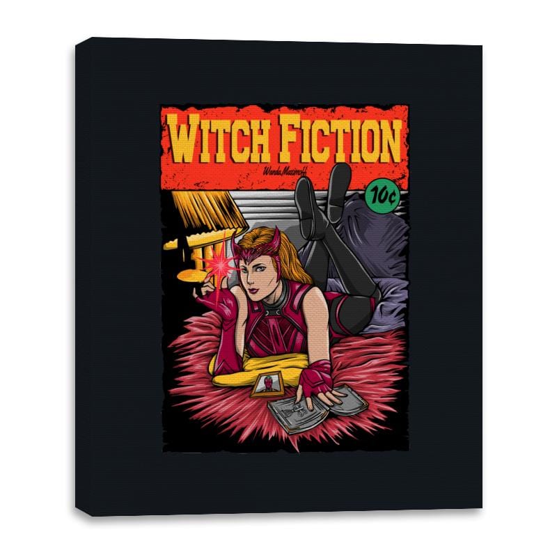 Witch Fiction - Canvas Wraps Canvas Wraps RIPT Apparel 16x20 / Black
