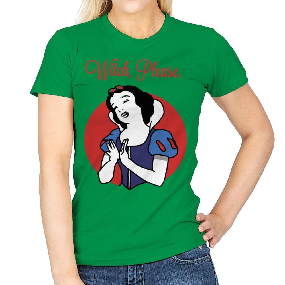 Witch, Please - Womens T-Shirts RIPT Apparel Small / Irish Green