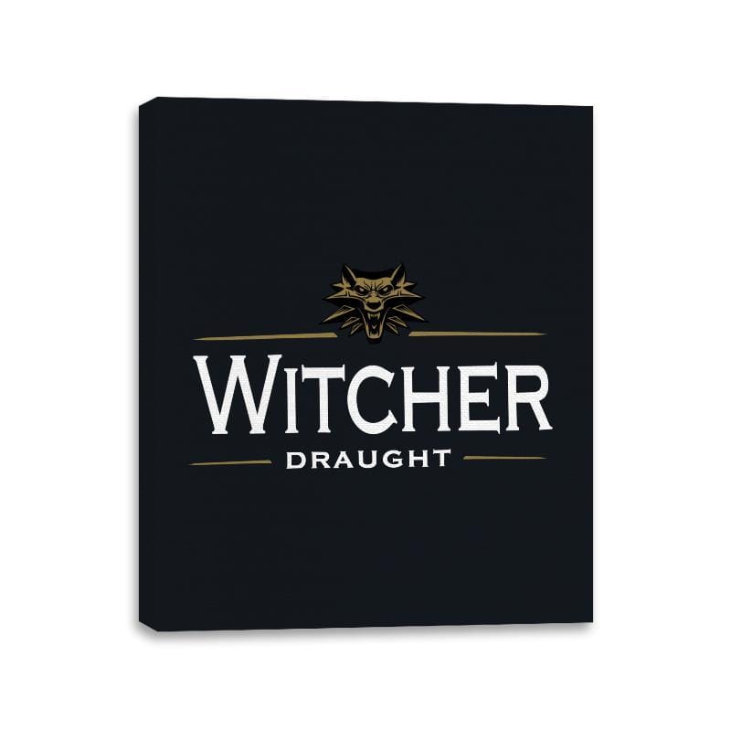 Witcher Draught - Canvas Wraps Canvas Wraps RIPT Apparel 11x14 / Black