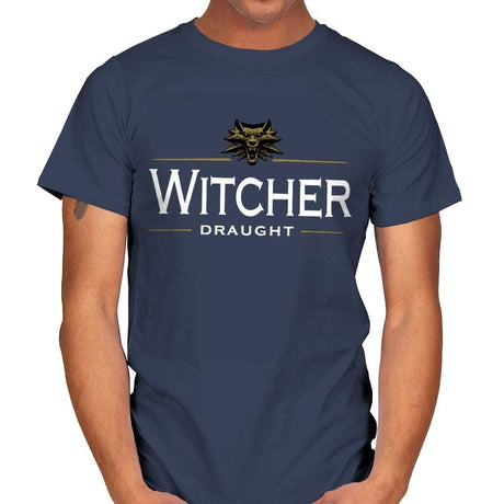 Witcher Draught - Mens T-Shirts RIPT Apparel Small / Navy