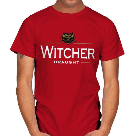 Witcher Draught - Mens T-Shirts RIPT Apparel Small / Red