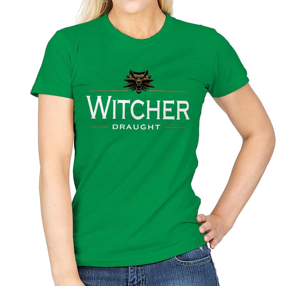 Witcher Draught - Womens T-Shirts RIPT Apparel Small / Irish Green