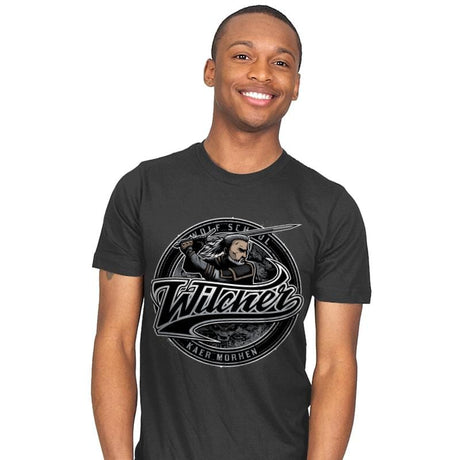 Witcher Team - Mens T-Shirts RIPT Apparel Small / Charcoal