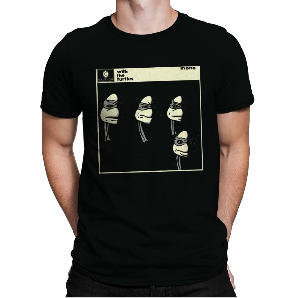 With the Turtles - Mens Premium T-Shirts RIPT Apparel Small / Black