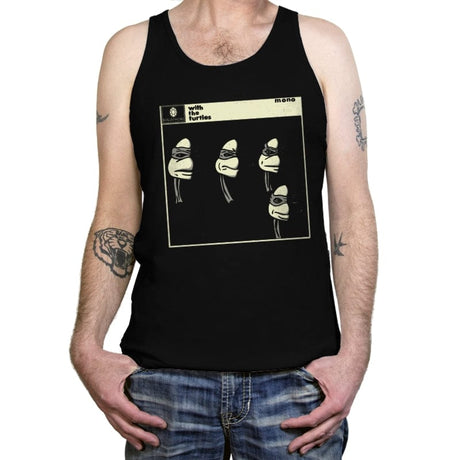 With the Turtles - Tanktop Tanktop RIPT Apparel X-Small / Black
