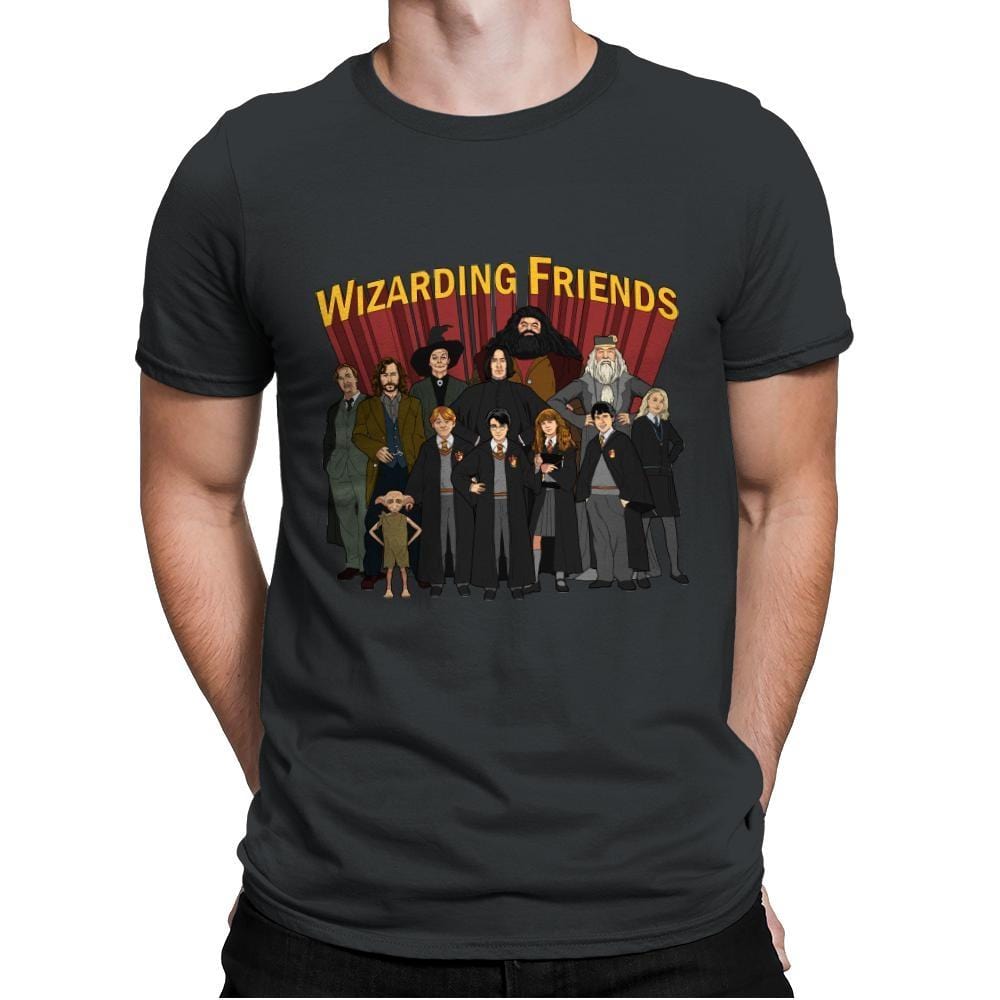 Wizarding Friends - Mens Premium T-Shirts RIPT Apparel Small / Heavy Metal