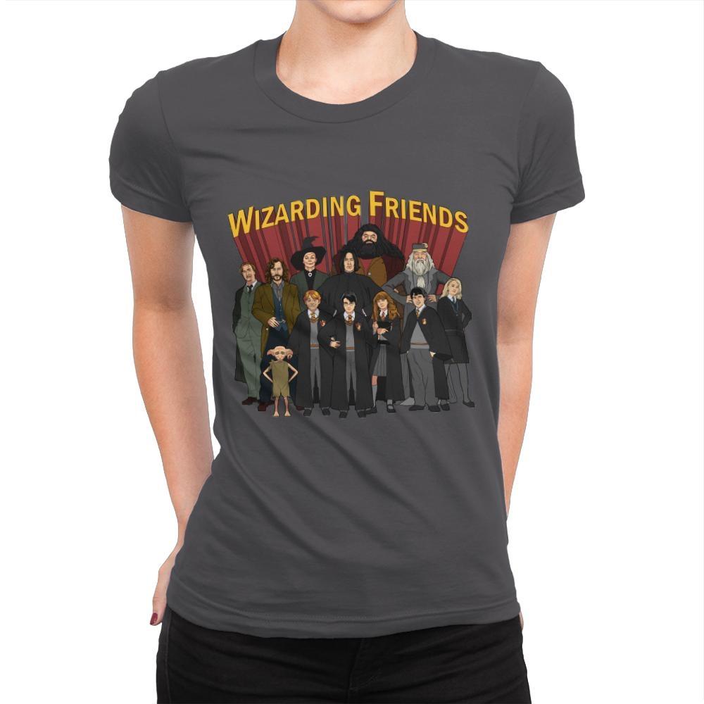 Wizarding Friends - Womens Premium T-Shirts RIPT Apparel Small / Heavy Metal
