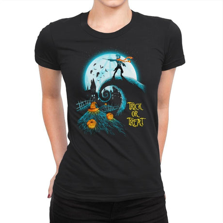 Wizardry Night - Womens Premium T-Shirts RIPT Apparel Small / Black