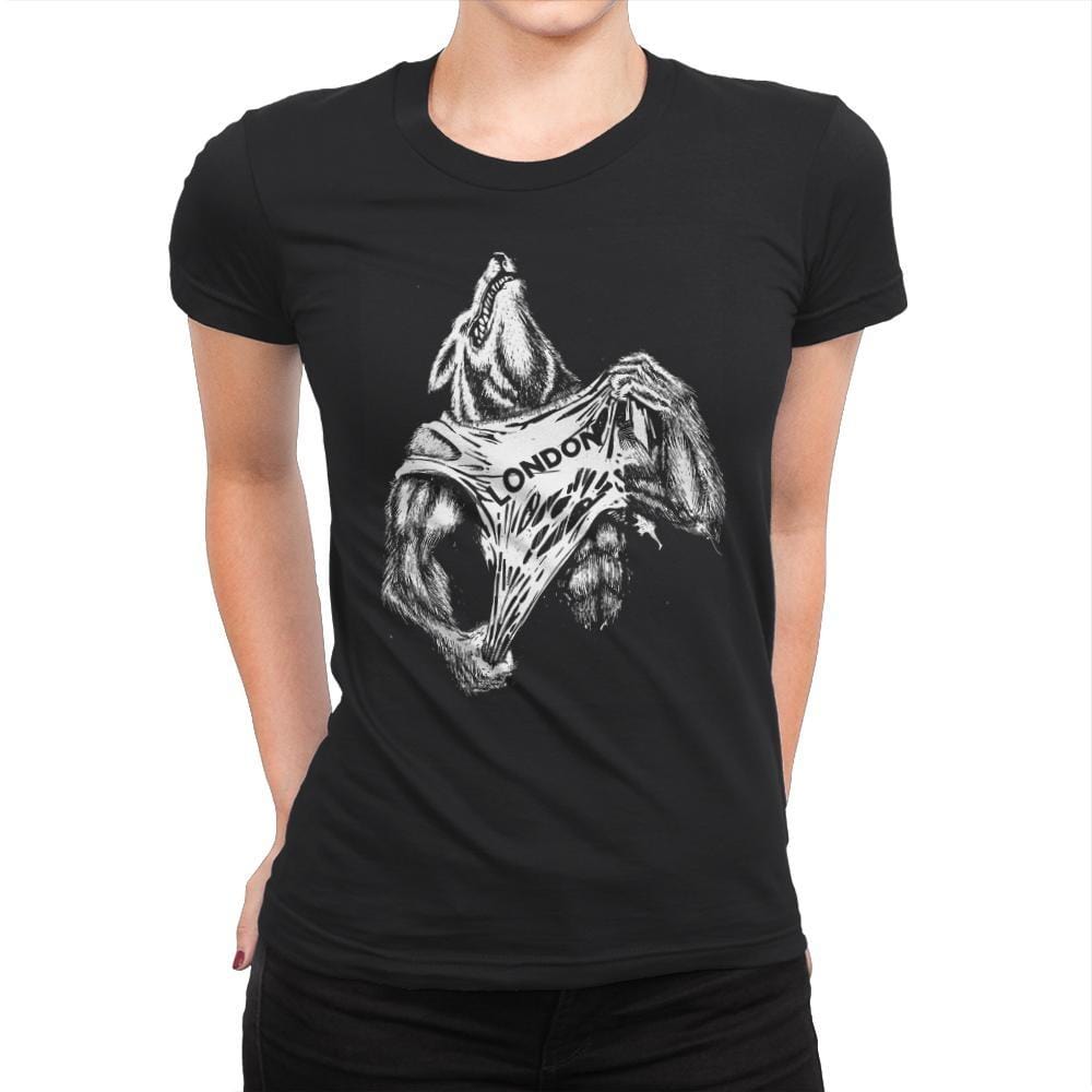 Wolf in London - Womens Premium T-Shirts RIPT Apparel Small / Black